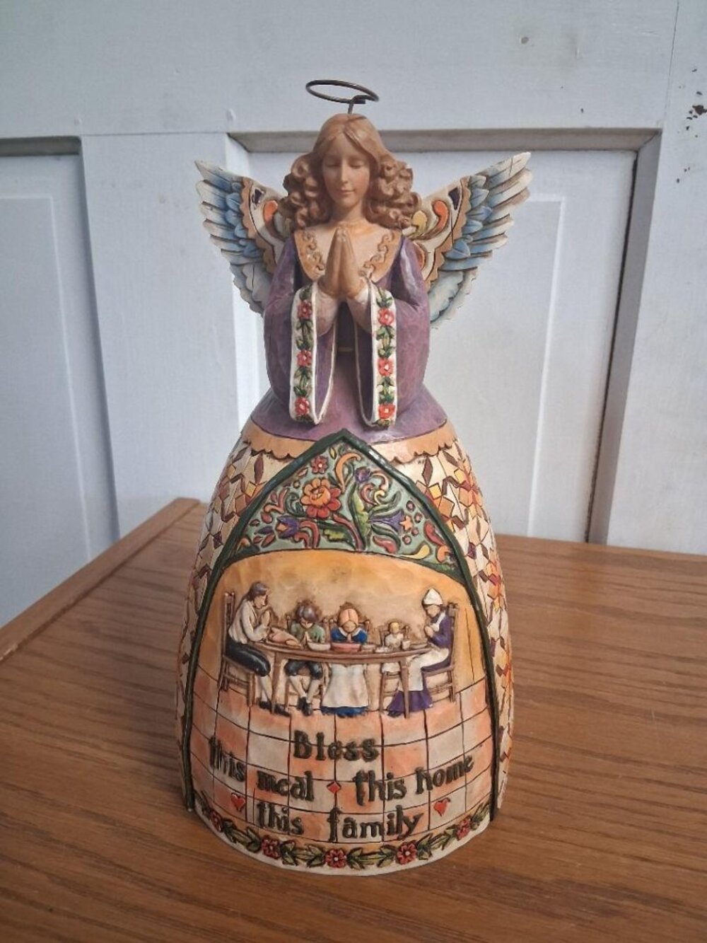 Jim Shore Heartwood Creek 2006 "A Prayer Of Thankfulness" Angel Figurine 10 Inch